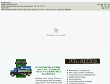 Tablet Screenshot of 911septicpumping.com